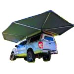 270° Fan Awning with Side Walls and LED Lighting
