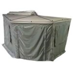 270° Fan Awning with Side Walls and LED Lighting