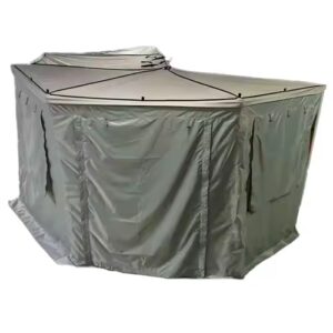 270° Fan Awning with Side Walls and LED Lighting