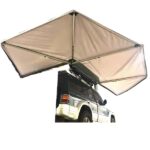 270° Fan Awning with Side Walls and LED Lighting